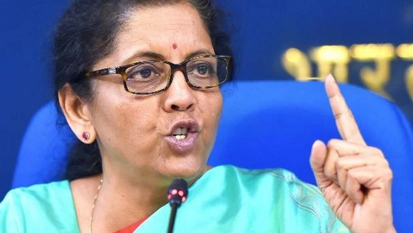 Finance Minister Nirmala Sitharaman speaks to journalists after a cabinet meeting in Delhi (Photo: PTI) Finance Minister Nirmala Sitharaman speaks to journalists after a cabinet meeting in Delhi (Photo: PTI)
