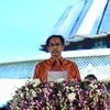 Uddhav Thackeray takes oath as chief minister of Maharashtra at Shivaji Park. Photo: Kamlesh Pednekar