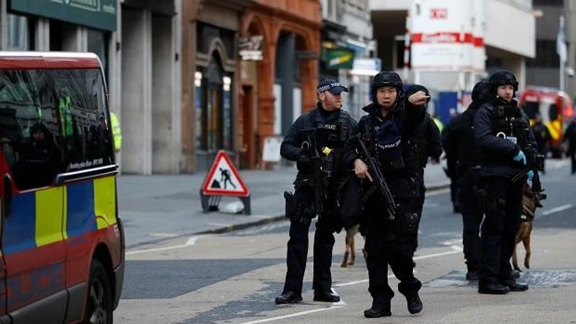London Bridge attack London Police in action after the attack. Photo: Reuters