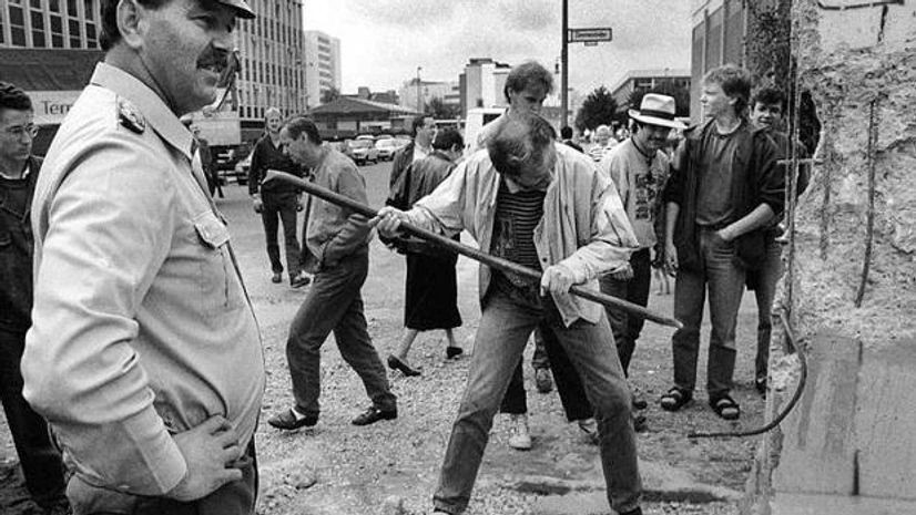 Bringing down the Berlin wall. The fall of the wall thirty years ago led to an influential belief in the “end of history”, meaning that civilisational values had triumphed, not just once, but for all time Bringing down the Berlin wall. The fall of the wall thirty years ago led to an influential belief in the “end of history”, meaning that civilisational values had triumphed, not just once, but for all time