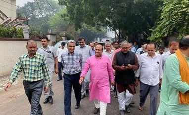 BJP MLAs raise 'dirty water' issue in assembly, stage walkout Vijender Gupta