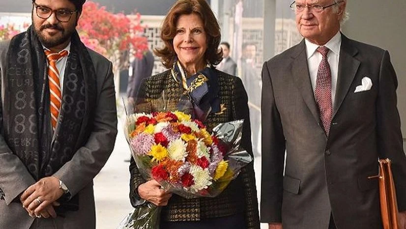 Babul Supriyo, King of Sweden Carl XVI Gustaf, Sweden, Queen Silvia Babul Supriyo, King of Sweden Carl XVI Gustaf, Sweden, Queen Silvia