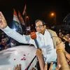 Congress leader P Chidambaram is greeted by Congress workers and supporters on December 4, 2019 after his release from jail