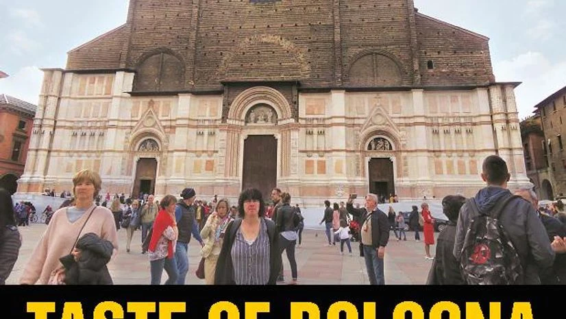 The Basilica San Petronio. Photos: Shuma Raha The Basilica San Petronio. Photos: Shuma Raha