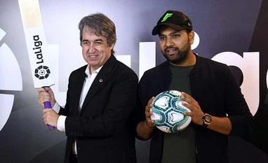 LaLiga appoints Rohit Sharma as first-ever brand ambassador in India Jose Antonio Cachaza, MD, LaLiga India, Rohit Sharma
