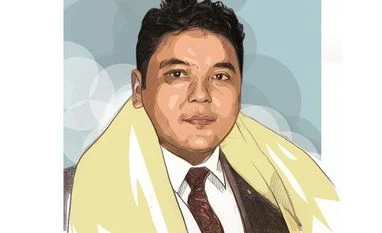 CAB protests: Will NESO chief join mainstream politics as Northeast boils? Samuel B Jyrwa, North East Students Organisation (NESO) president. Illustration: Binay Sinha