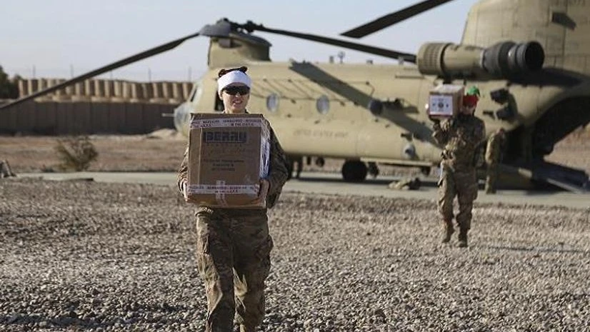 christmas, US Army, al-Omar oilfield in eastern Syria christmas, US Army, al-Omar oilfield in eastern Syria