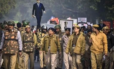 CAA protests: Paramilitary forces, drones deployed in UP for Friday prayers Police, encounter, PROTEST, CITIZENSHIP, hyderabad police, hyderabad encounter, rape cases
