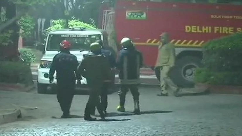 Minor Fire, PMO, Prime Minister's office Minor Fire, PMO, Prime Minister's office