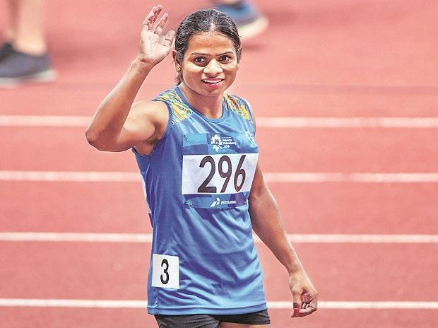 Dutee Chand became the 1st Indian to win gold medal in 100m race (July 10) Dutee Chand became the 1st Indian to win gold medal in 100m race (July 10)