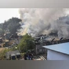 Delhi factory fire in Peera Garhi Delhi factory fire in Peera Garhi