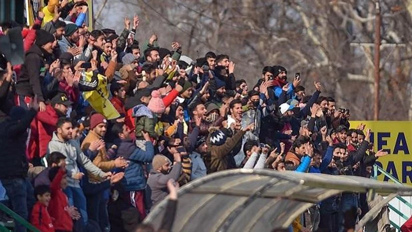 Real Kashmir, football, fans, stadium Real Kashmir, football, fans, stadium