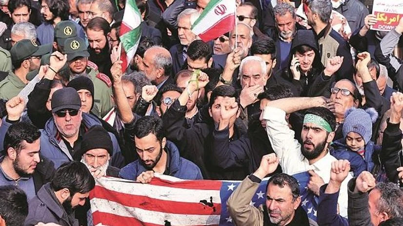 Iran Commander killing protest Iran Commander killing protest