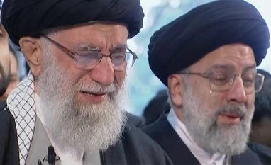 Iranian supreme leader Khamenei weeps at prayer for Qassem Soleimani Iranian Supreme Leader Ayatollah Ali Khamenei