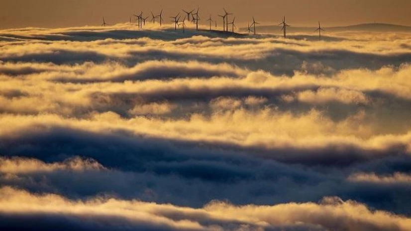 Windmill, clouds, clean, energy, renewable, climate change Windmill, clouds, clean, energy, renewable, climate change