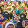 Women participate in a demonstration against Citizenship (Amendment) Act and NRC at Shaheen Bagh in New Delhi.