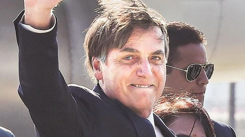 Brazilian President Jair Bolosonaro Brazilian President Jair Bolosonaro arrives in New Delhi PHOTO: PTI