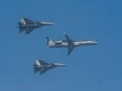 Netra, Sukhoi Su-30 MKI, Indian Air Force 'Netra' Airborne Early Warning and Control (AEW&C) aircraft flanked by two Sukhoi Su-30 MKI fly over Rajpath during the 71st Republic Day Parade, in New Delhi. Phot: PTI