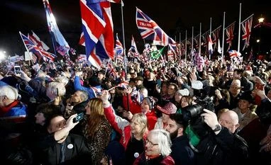 Here's UK and EU's Brexit trade deal explained with five basic questions People celebrate Britain leaving the EU on Brexit day in London. Photo: Reuters