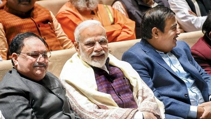 narendra modi, gadkari, j p nadda, BJP parliamentary meet narendra modi, gadkari, j p nadda, BJP parliamentary meet
