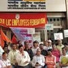 LIC, Employees, workers, protest, govt, trade unions, PSU