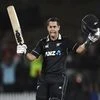New Zealand's Ross Taylor celebrates his century during the 1st ODI match between India and New Zealand at Seddon Oval in Hamilton. Photo: AP | PTI