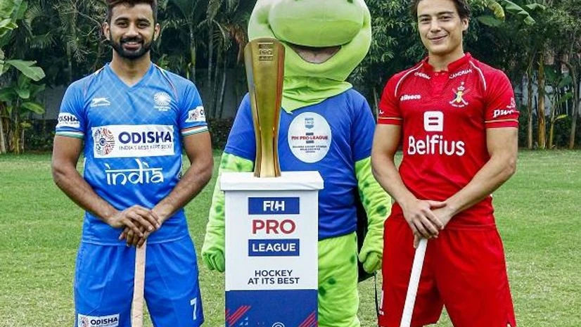 Manpreet Singh, Thomas Briels, FIH Pro Hockey League Manpreet Singh, Thomas Briels, FIH Pro Hockey League