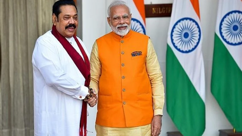 Narendra Modi, Sri Lankan Prime Minister Mahinda Rajapaksa Narendra Modi, Sri Lankan Prime Minister Mahinda Rajapaksa