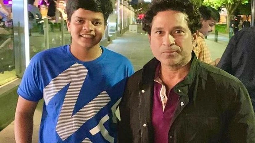 Shaifali Verma with her idol Sachin Tendulkar Shaifali Verma with her idol Sachin Tendulkar