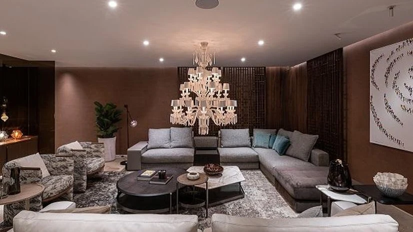 Chandelier The hero of this living room is the classical chandelier, which is typically meant for large spaces. Picture courtesy: Sources Unlimited