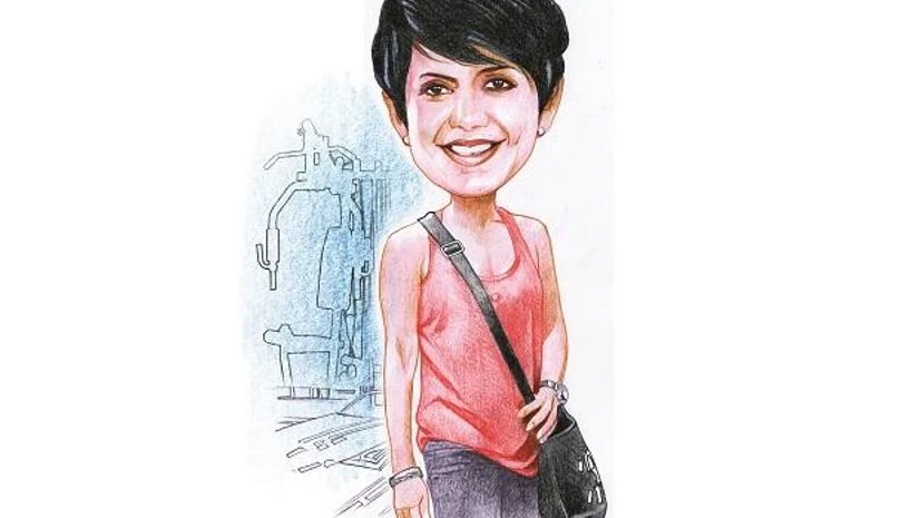 Mandira Bedi, Illustration: Binay Sinha