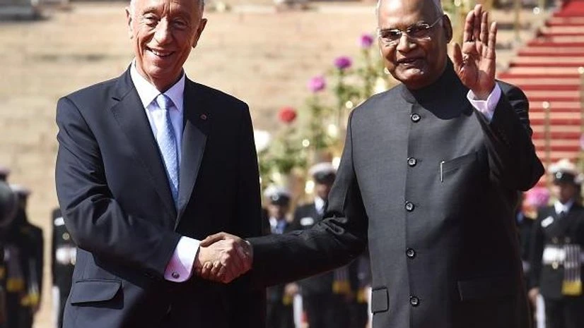 President Ram Nath Kovind with Portuguese President Marcelo Rebelo de Sousa President Ram Nath Kovind with Portuguese President Marcelo Rebelo de Sousa
