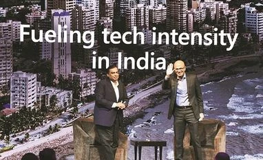 Satya Nadella, Mukesh Ambani talk changing landscapes of digital India Ambani Nadella