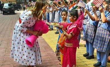 Delhi govt school's 'Happiness Curriculum' inspires Melania Trump Melania Trump during her Delhi school visit