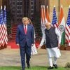 PM Modi, Donald Trump at Hyderabad House for bilateral talks, on Tuesday