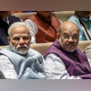 Narendra Modi, Amit Shah Prime Minister Narendra Modi and Union Home Minister Amit Shah attend the BJP Parliamentary Party Meeting in New Delhi. Photo: PTI