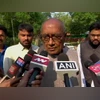 Digvijaya Singh Digvijaya Singh said the Congress party faced no danger in Madhya Pradesh. Photo: ANI