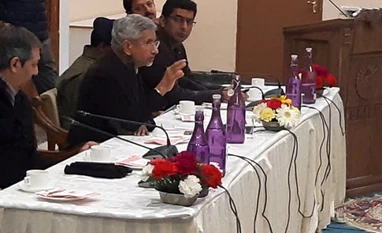 Jaishankar pays surprise visit to J&K, meets kin of people stranded in Iran jaishankar