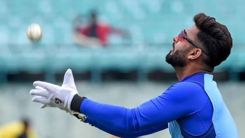 Rishabh Pant Indian cricket player Rishabh Pant during a practice session ahead of the first ODI against South Africa, in Dharamshala. Photo: PTI
