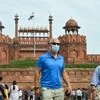 Visitors wear masks to mitigate the spread of coronavirus, at Red Fort in New Delhi