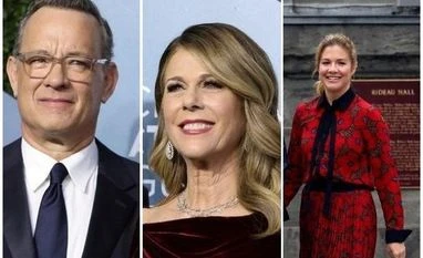 Tom Hanks, Rita Wilson, Sophie Trudeau Tom Hanks, Rita Wilson, Sophie Trudeau