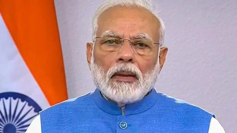 Prime Minister Narendra Modi Prime Minister Narendra Modi during his address to the nation on coronavirus pandemic in New Delhi