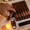 You can get boxes with anything between three and 50 smokes. A single full-size cigar can contain about as much nicotine as a pack of cigarettes