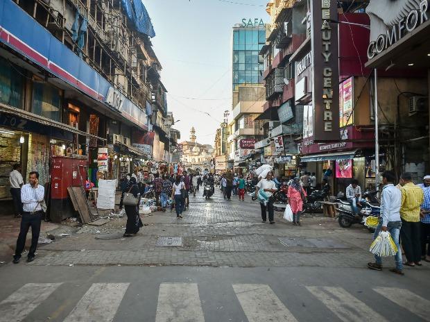 A view of near deserted Abdul Rahman Street in the wake of coronavirus pandemic in Mumbai A view of near deserted Abdul Rahman Street in the wake of coronavirus pandemic in Mumbai