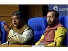 Union ministers Ravi Shankar Prasad (left) and Prakash Javadekar at a press conference after the Cabinet meeting in New Delhi on Saturday Photo: PTI Union ministers Ravi Shankar Prasad (left) and Prakash Javadekar at a press conference after the Cabinet meeting in New Delhi on Saturday Photo: PTI