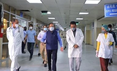 Our health systems vulnerable to pandemics: G20 countries on Covid-19 Health Minister Harsh Vardhan visted LNJP hospital in New Delhi. Source: Health Ministry