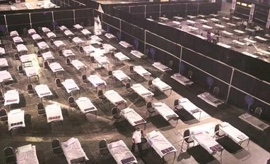 UK-returned women who escaped isolation test positive for new Covid strain isolation centre at the NSCI dome, coronavirus, beds, hospitals, patients