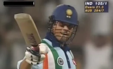 Don't think Sachin Tendulkar was not a good captain, says Madan Lal Sachin Tendulkar after hitting fifty during India vs Australia match in 1998 at Sharjah. Photo: Youtube