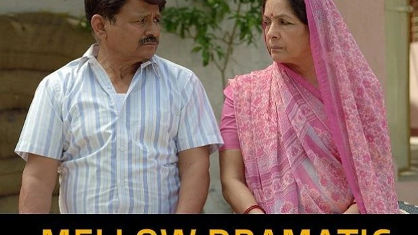 Raghubir Yadav and Neena Gupta in Panchayat Raghubir Yadav and Neena Gupta in Panchayat