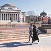 Students at Columbia University in New York